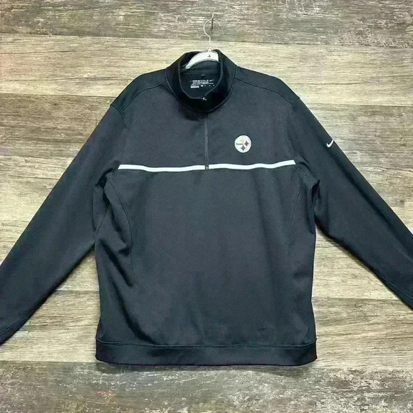 Nike Golf Therma Fit Men’s Pittsburgh Steelers Black Half Zip Size XL - Picture 1 of 4
